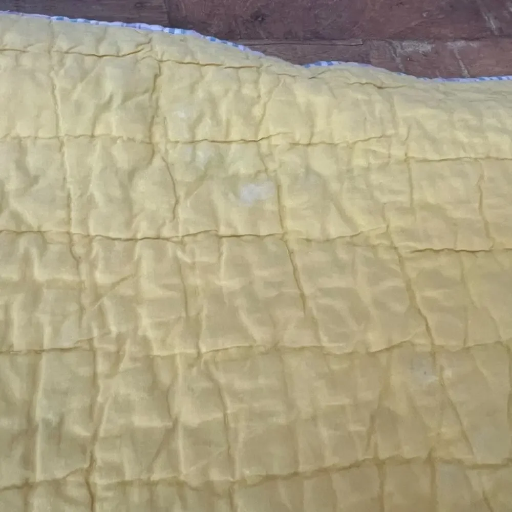 Vintage LNT Home Quilt Square Plaid Patchwork Reversible 88